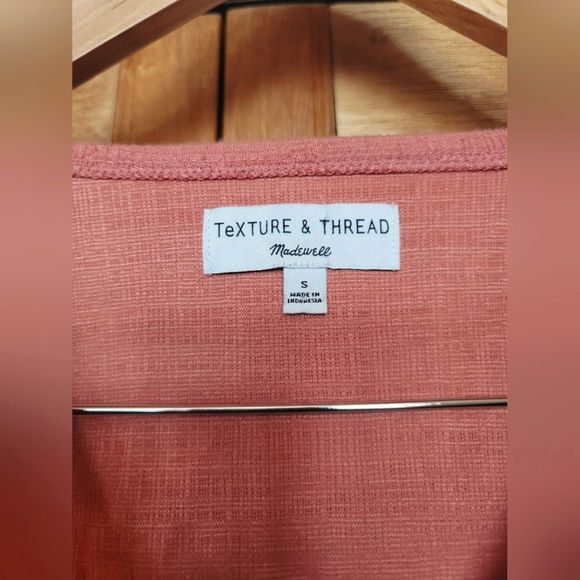 Madewell, Texture & Thread, Sweet Dahlia Wrap-Tie Tank, Size Small - Picture 5 of 7